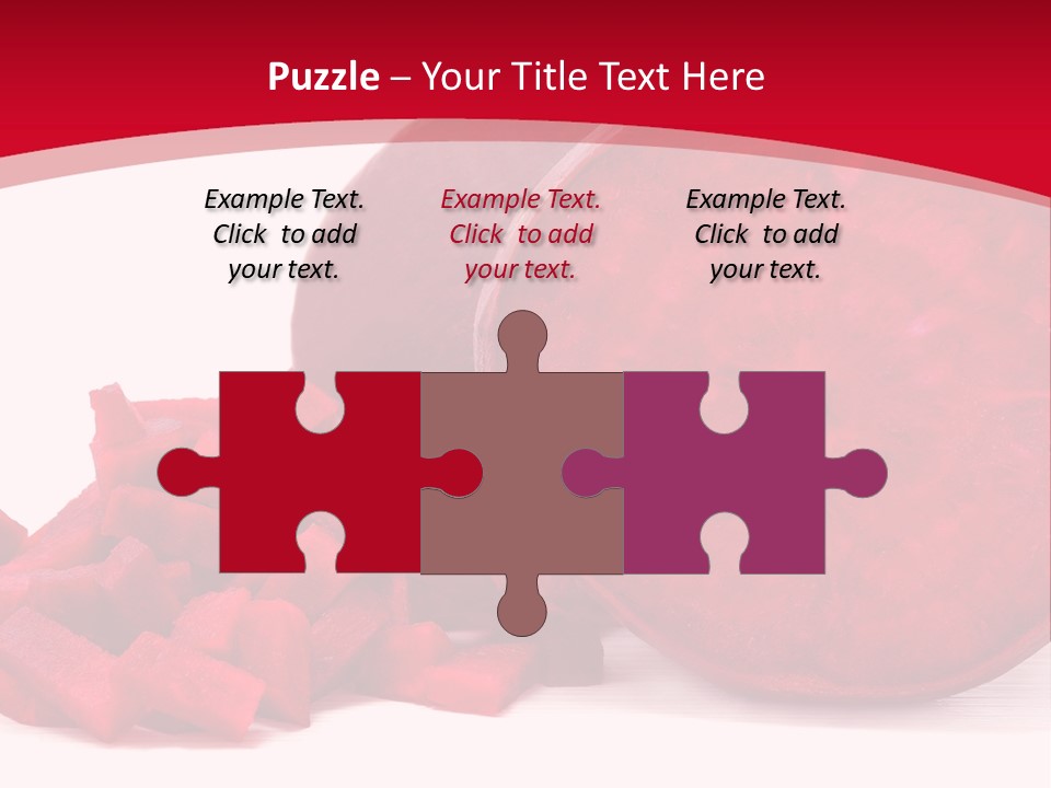 Beetroot Vitamin Arrangement PowerPoint Template