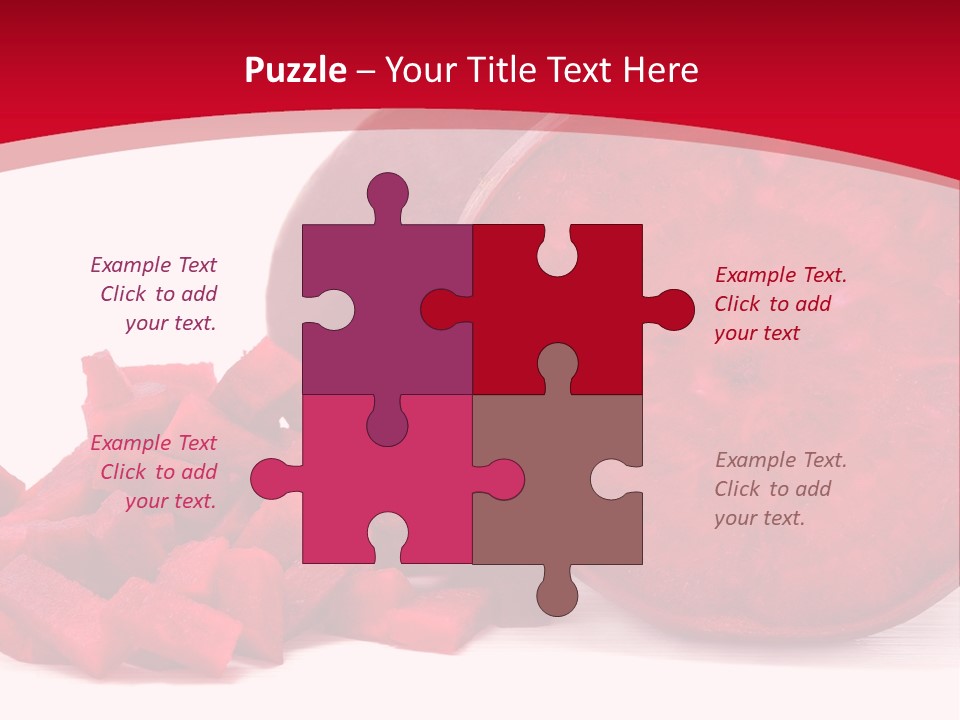 Beetroot Vitamin Arrangement PowerPoint Template