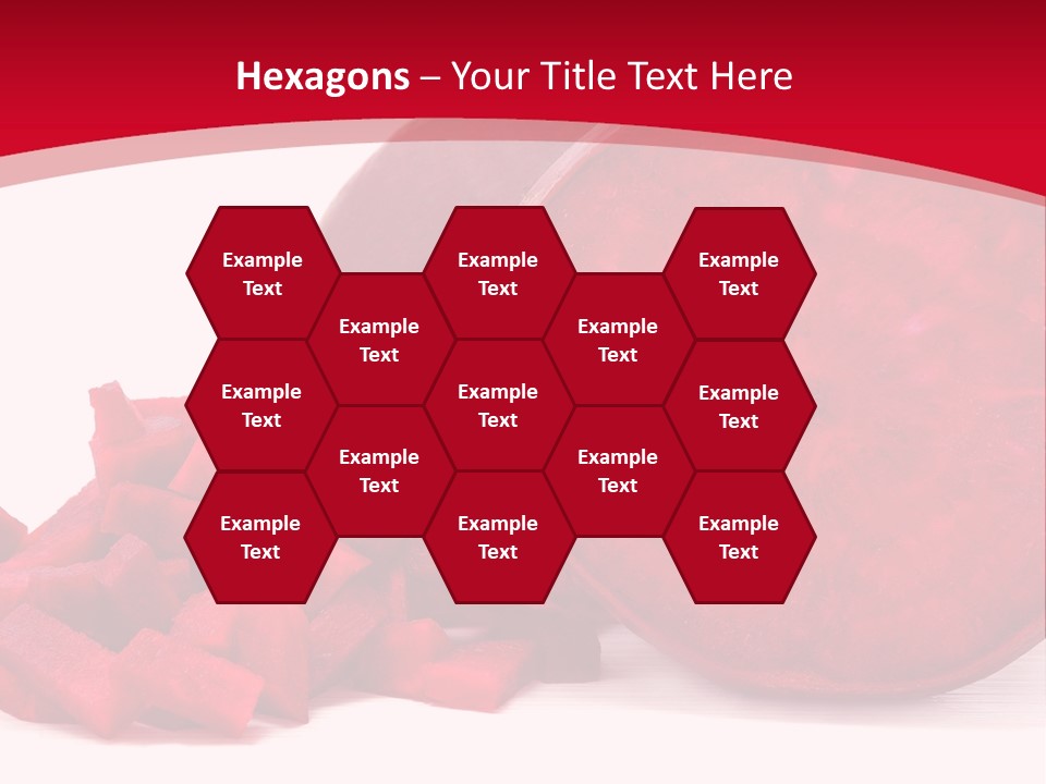 Beetroot Vitamin Arrangement PowerPoint Template