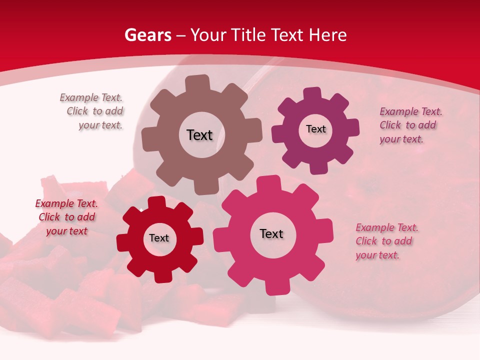 Beetroot Vitamin Arrangement PowerPoint Template