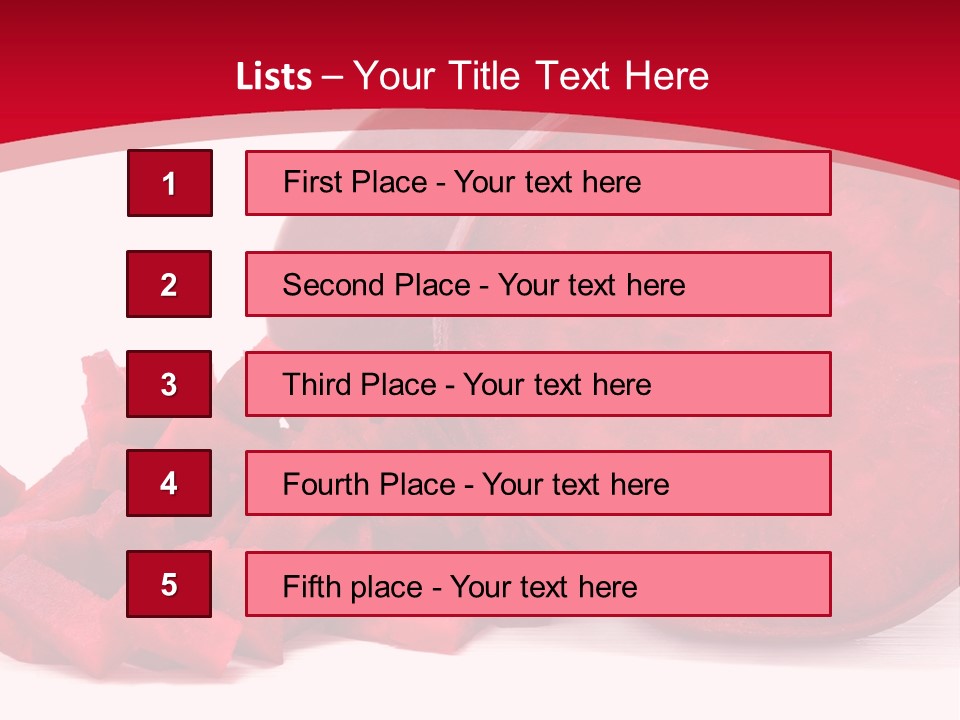 Beetroot Vitamin Arrangement PowerPoint Template