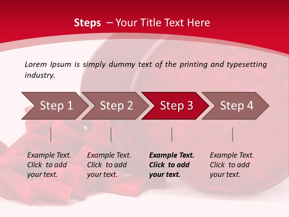 Beetroot Vitamin Arrangement PowerPoint Template