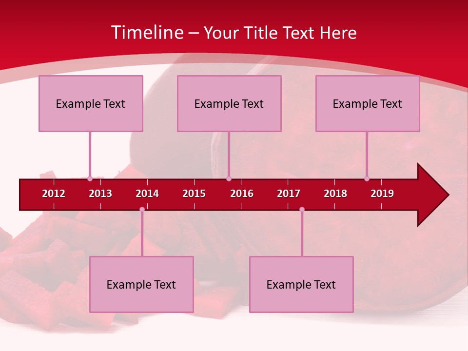 Beetroot Vitamin Arrangement PowerPoint Template