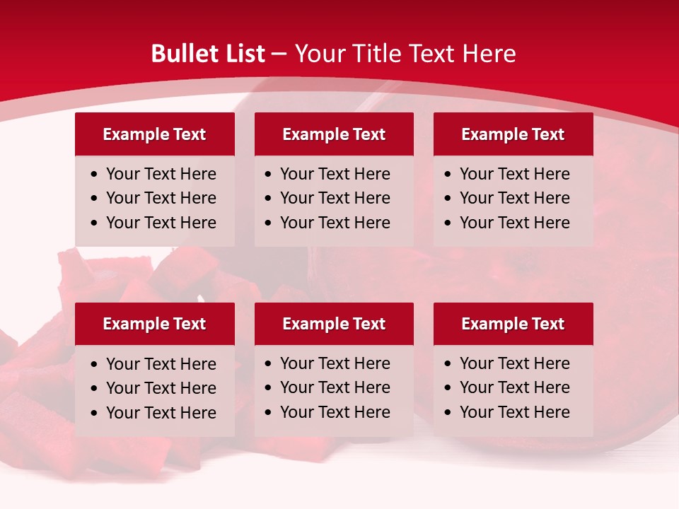 Beetroot Vitamin Arrangement PowerPoint Template
