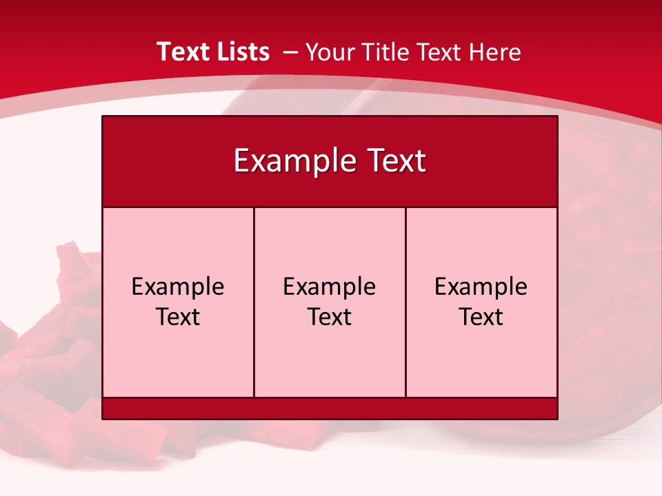 Beetroot Vitamin Arrangement PowerPoint Template