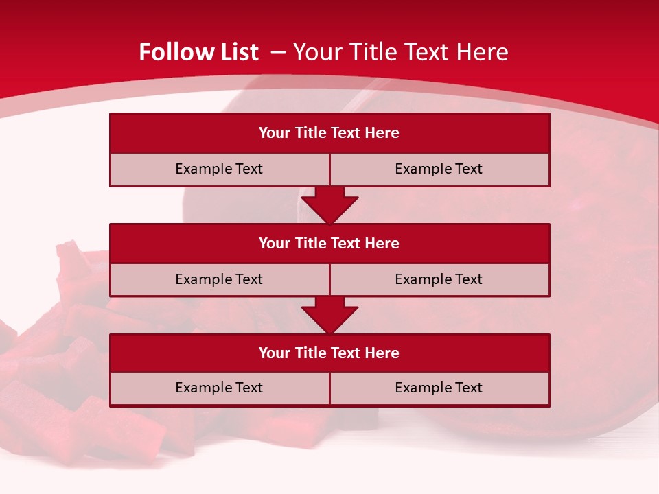 Beetroot Vitamin Arrangement PowerPoint Template