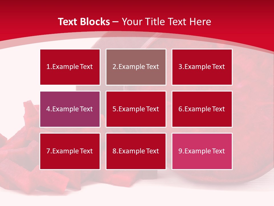 Beetroot Vitamin Arrangement PowerPoint Template