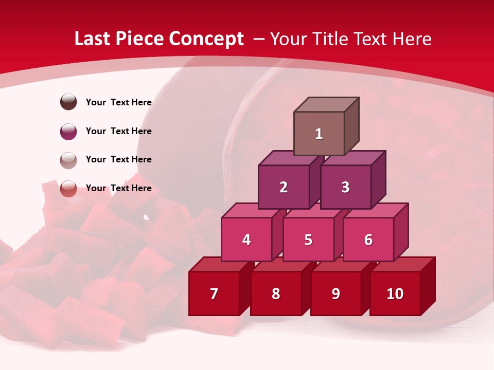 Beetroot Vitamin Arrangement PowerPoint Template