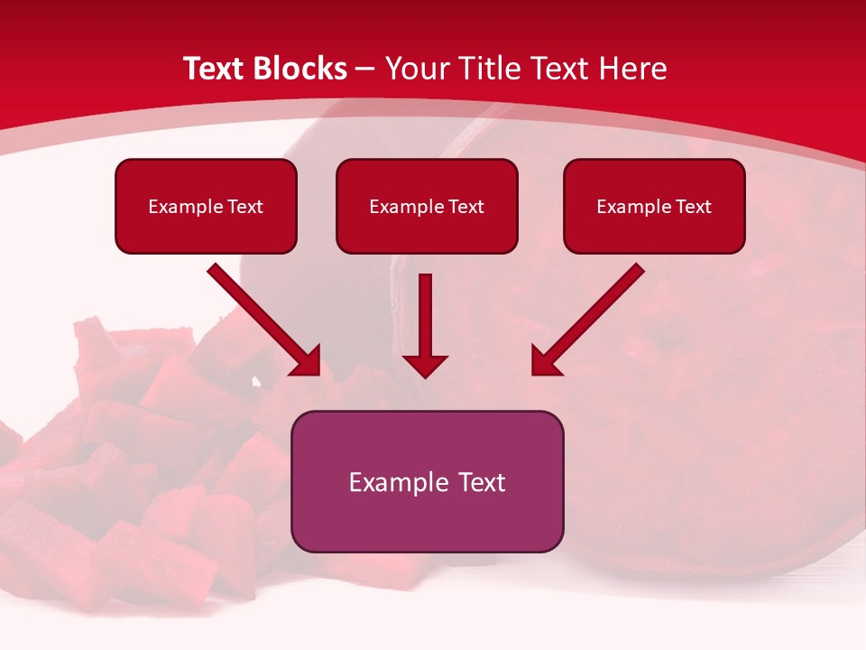 Beetroot Vitamin Arrangement PowerPoint Template