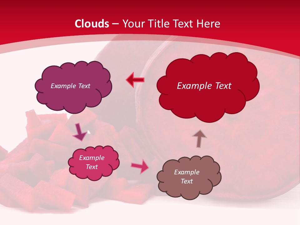 Beetroot Vitamin Arrangement PowerPoint Template