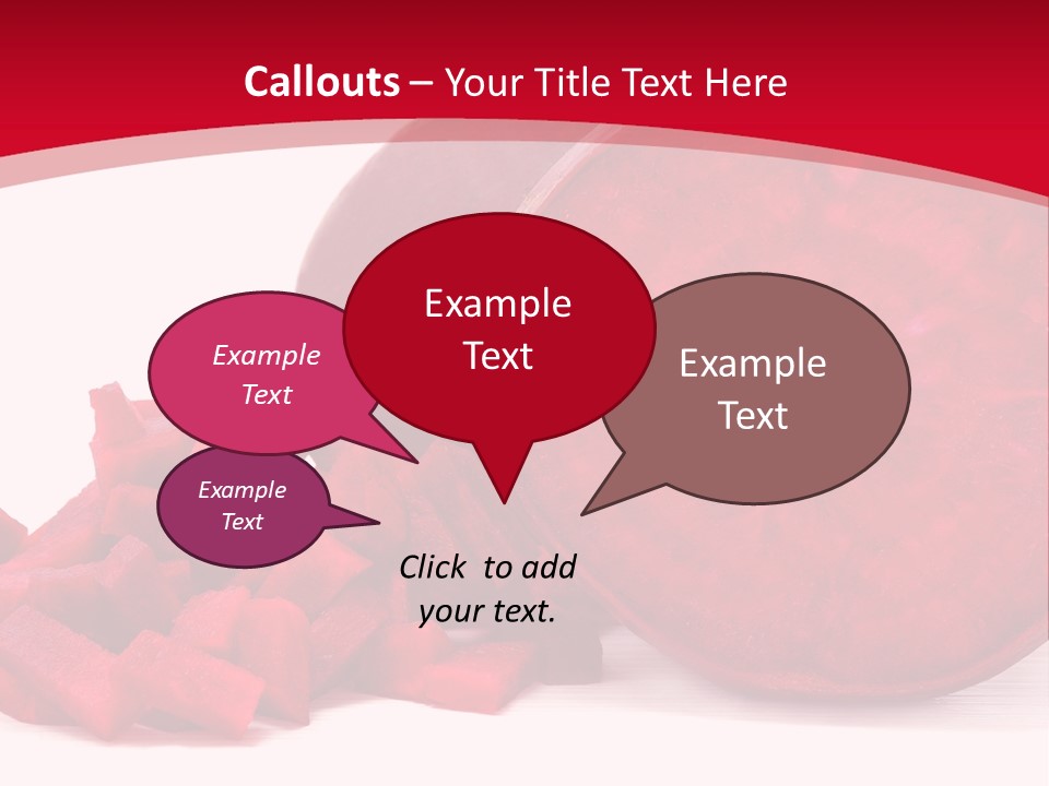 Beetroot Vitamin Arrangement PowerPoint Template