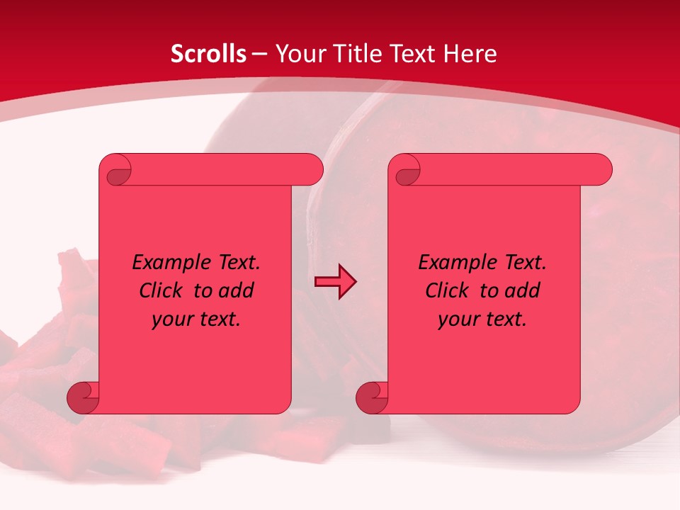 Beetroot Vitamin Arrangement PowerPoint Template