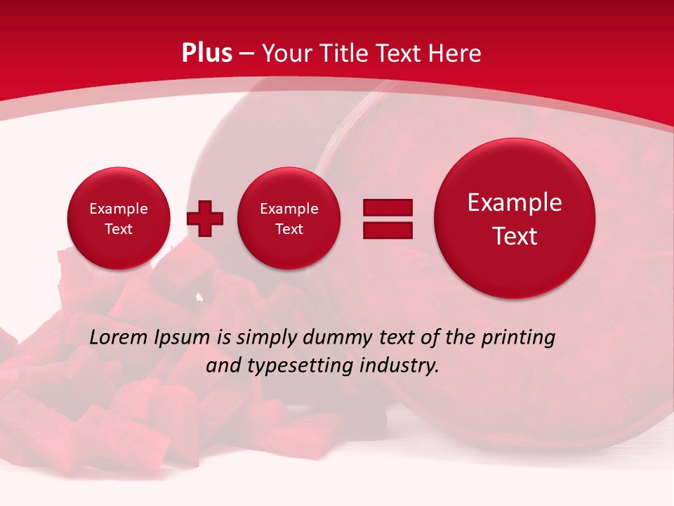 Beetroot Vitamin Arrangement PowerPoint Template