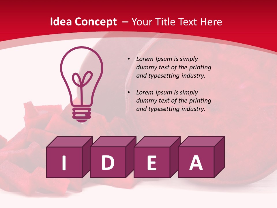 Beetroot Vitamin Arrangement PowerPoint Template