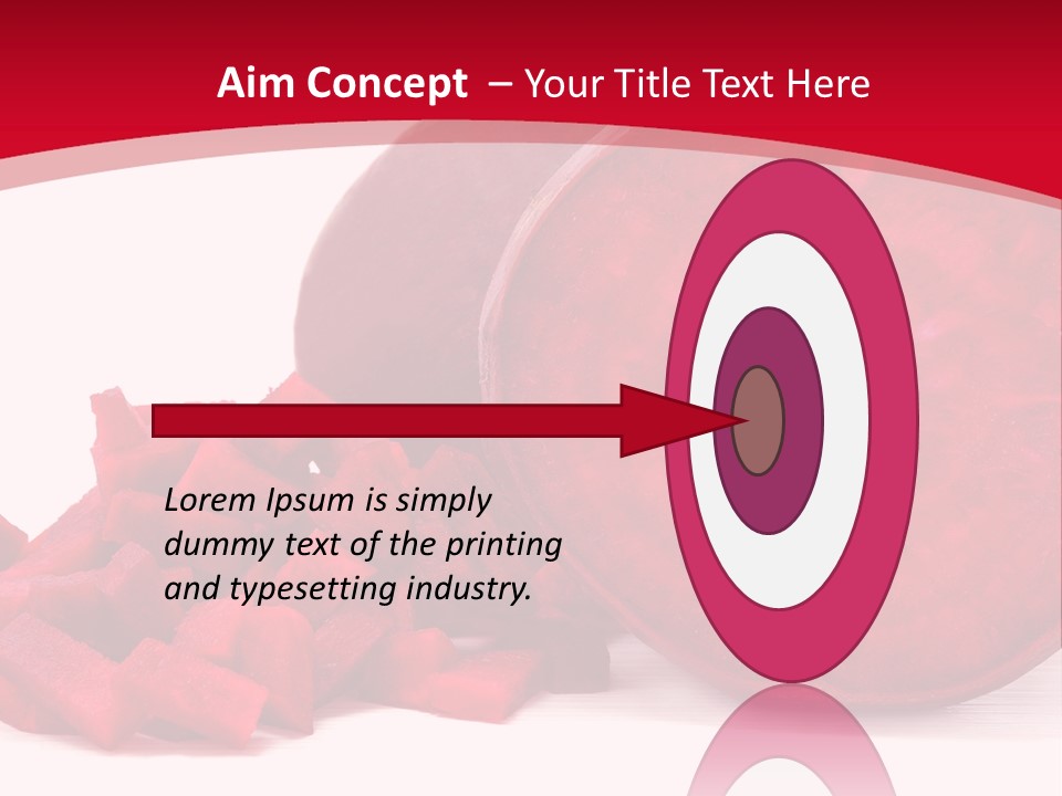 Beetroot Vitamin Arrangement PowerPoint Template