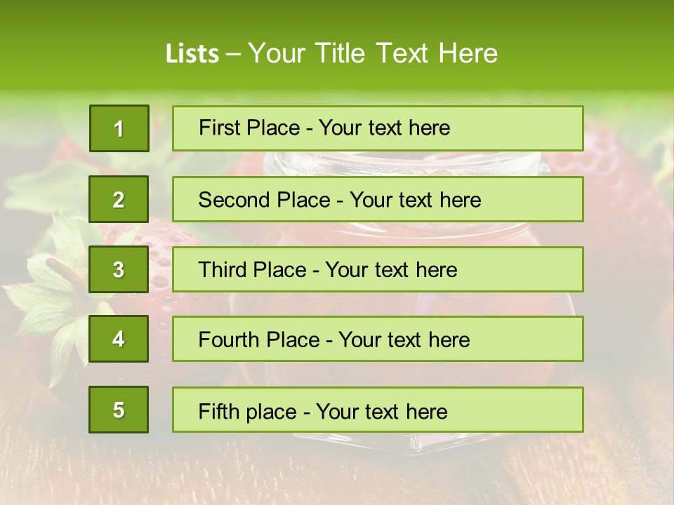 Organic Sweet Breakfast PowerPoint Template