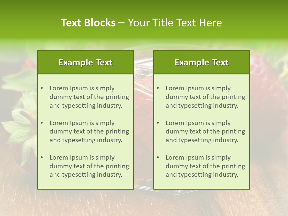 Organic Sweet Breakfast PowerPoint Template