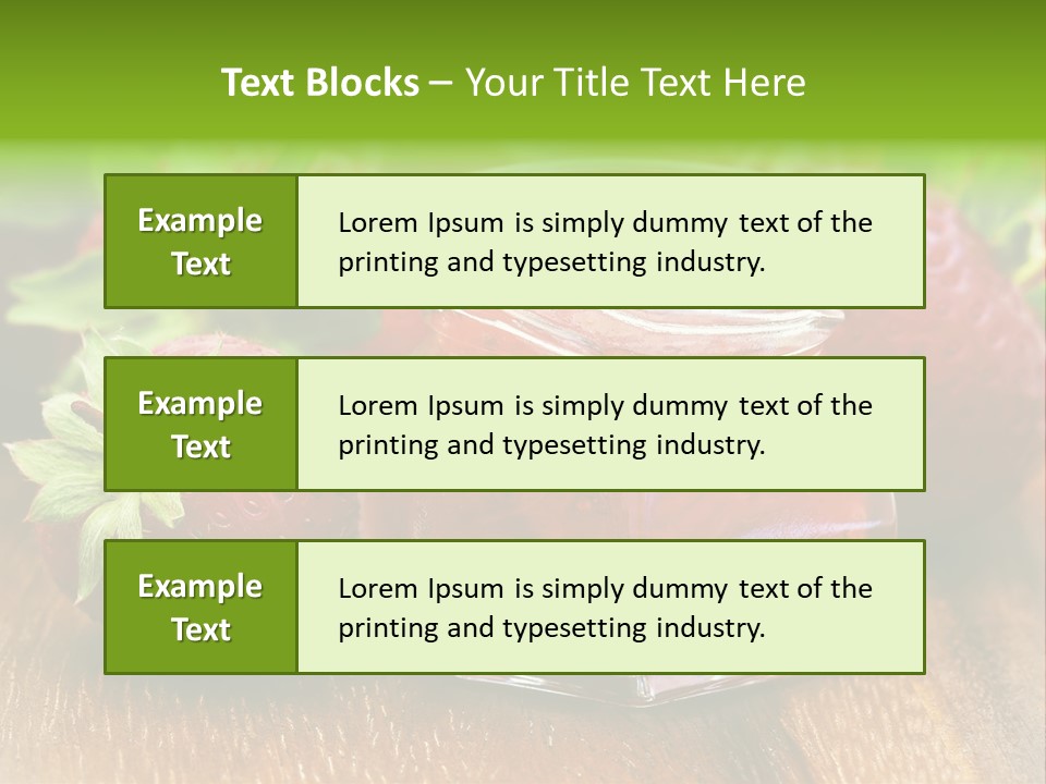 Organic Sweet Breakfast PowerPoint Template