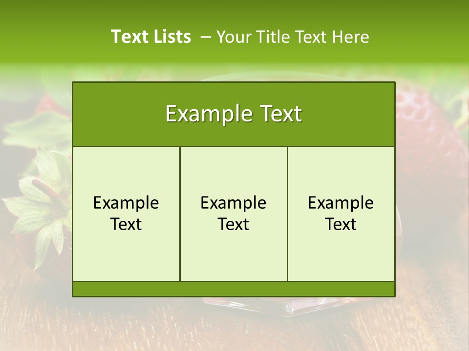 Organic Sweet Breakfast PowerPoint Template