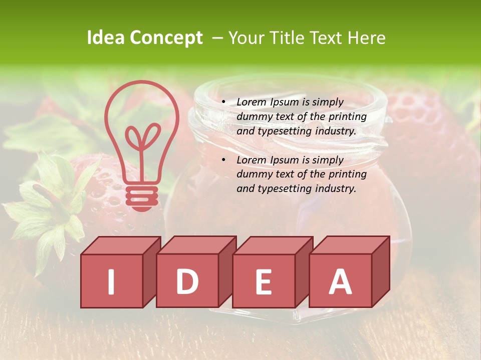 Organic Sweet Breakfast PowerPoint Template