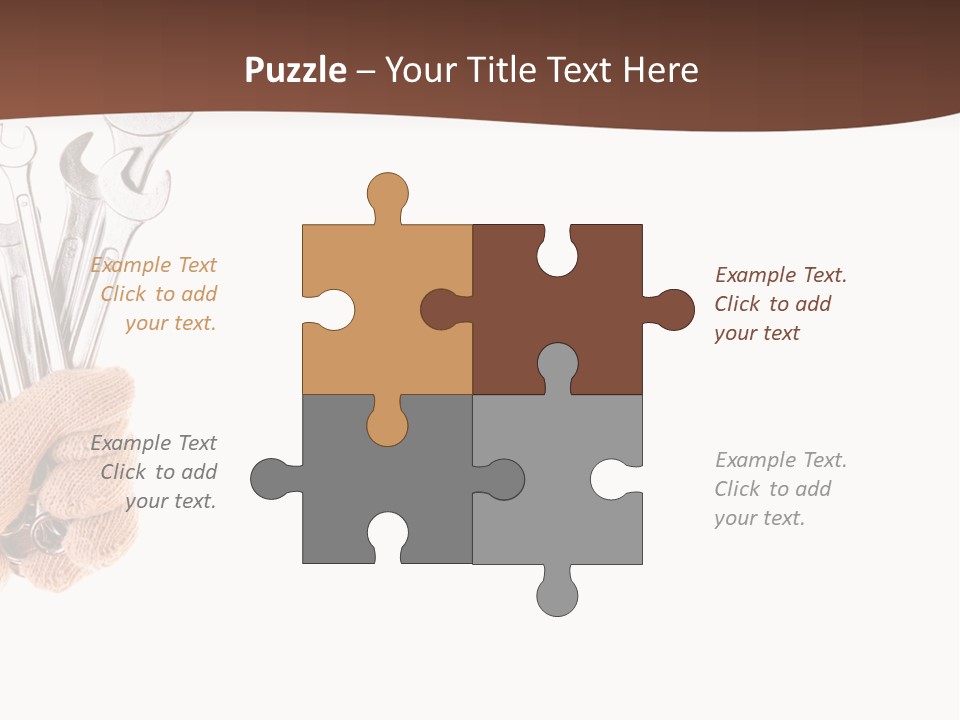 Equipment Spanner Service PowerPoint Template