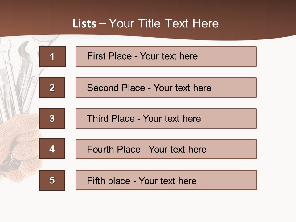 Equipment Spanner Service PowerPoint Template