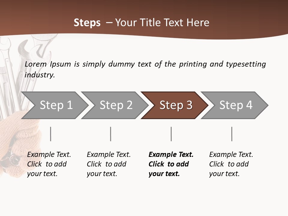 Equipment Spanner Service PowerPoint Template