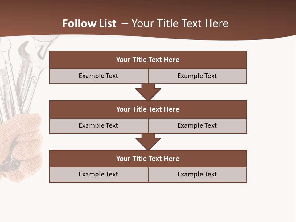 Equipment Spanner Service PowerPoint Template