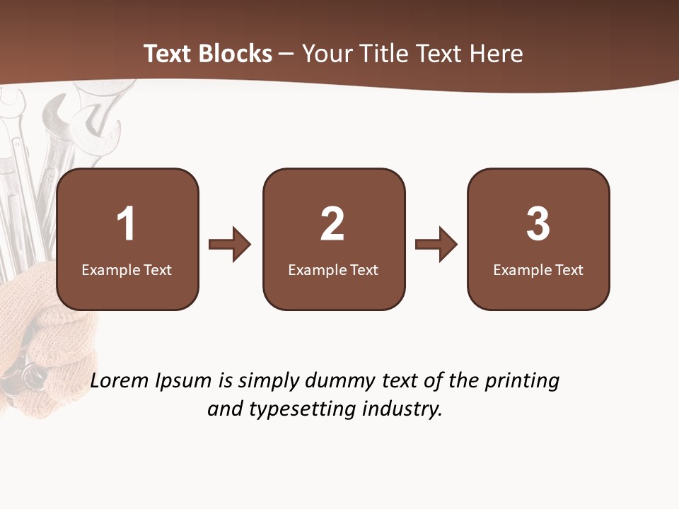 Equipment Spanner Service PowerPoint Template