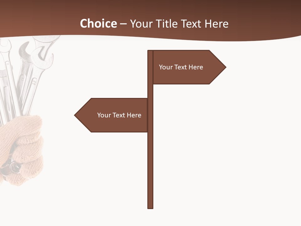 Equipment Spanner Service PowerPoint Template