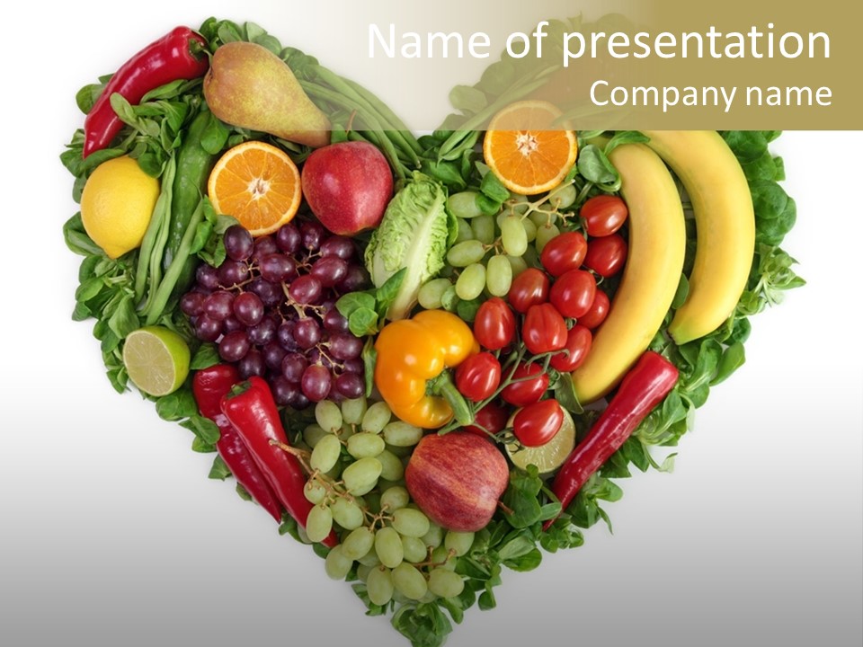 Fruits Love Paprika PowerPoint Template