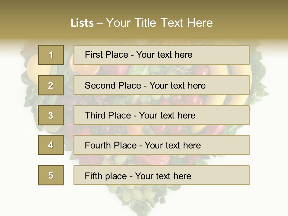 Fruits Love Paprika PowerPoint Template