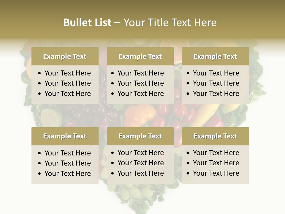 Fruits Love Paprika PowerPoint Template