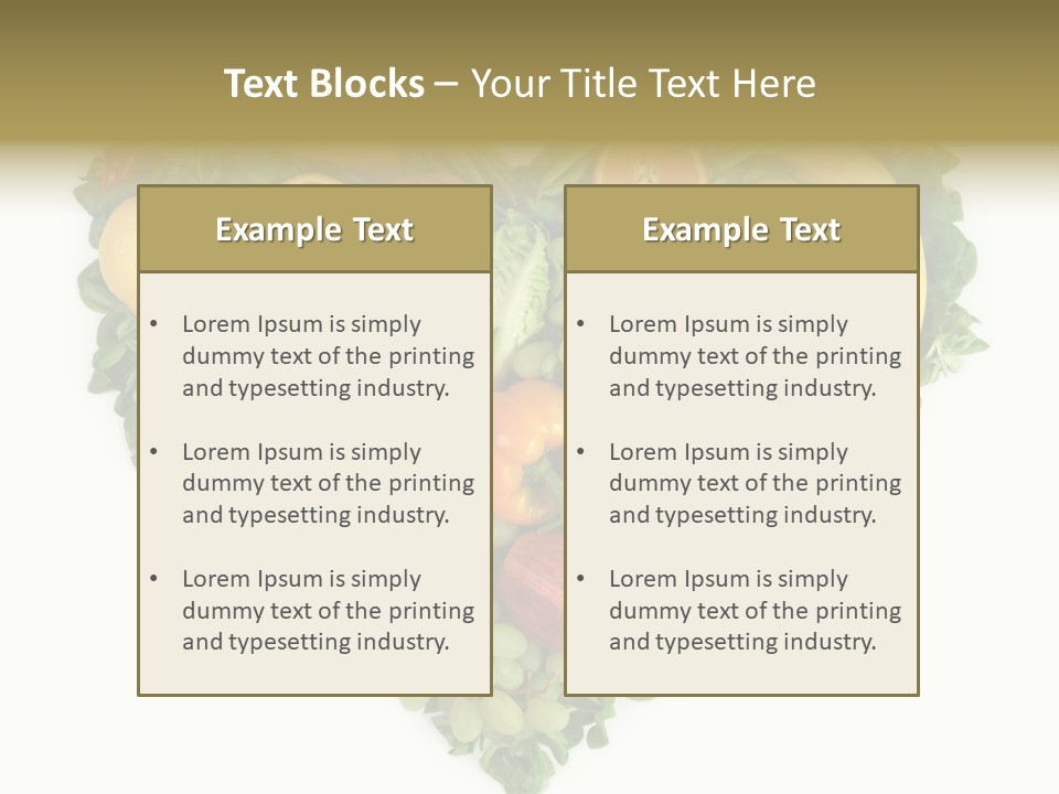 Fruits Love Paprika PowerPoint Template