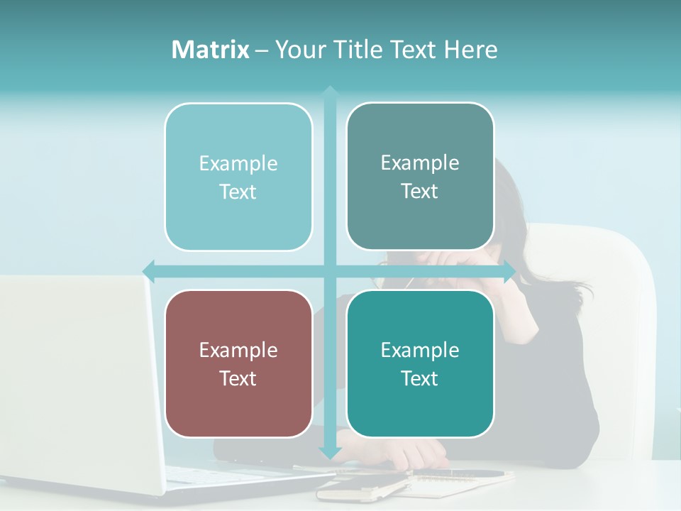 Computer Beautiful Office PowerPoint Template