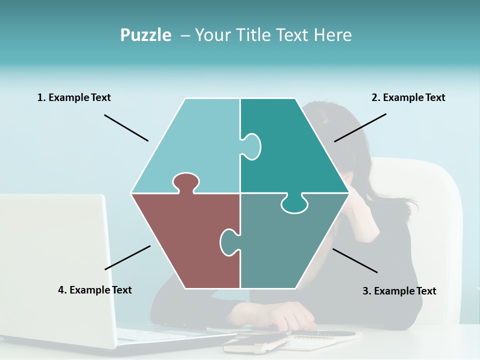 Computer Beautiful Office PowerPoint Template