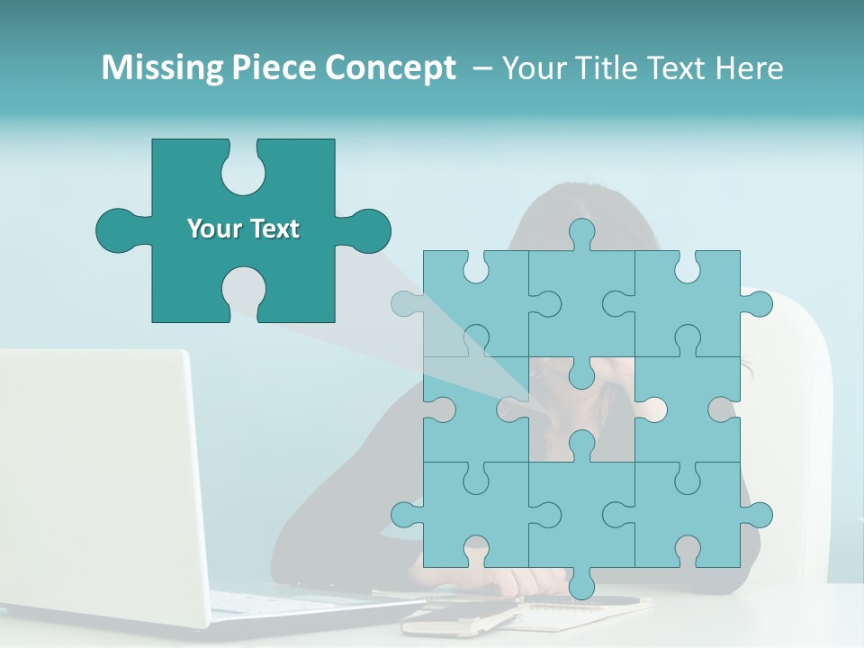 Computer Beautiful Office PowerPoint Template