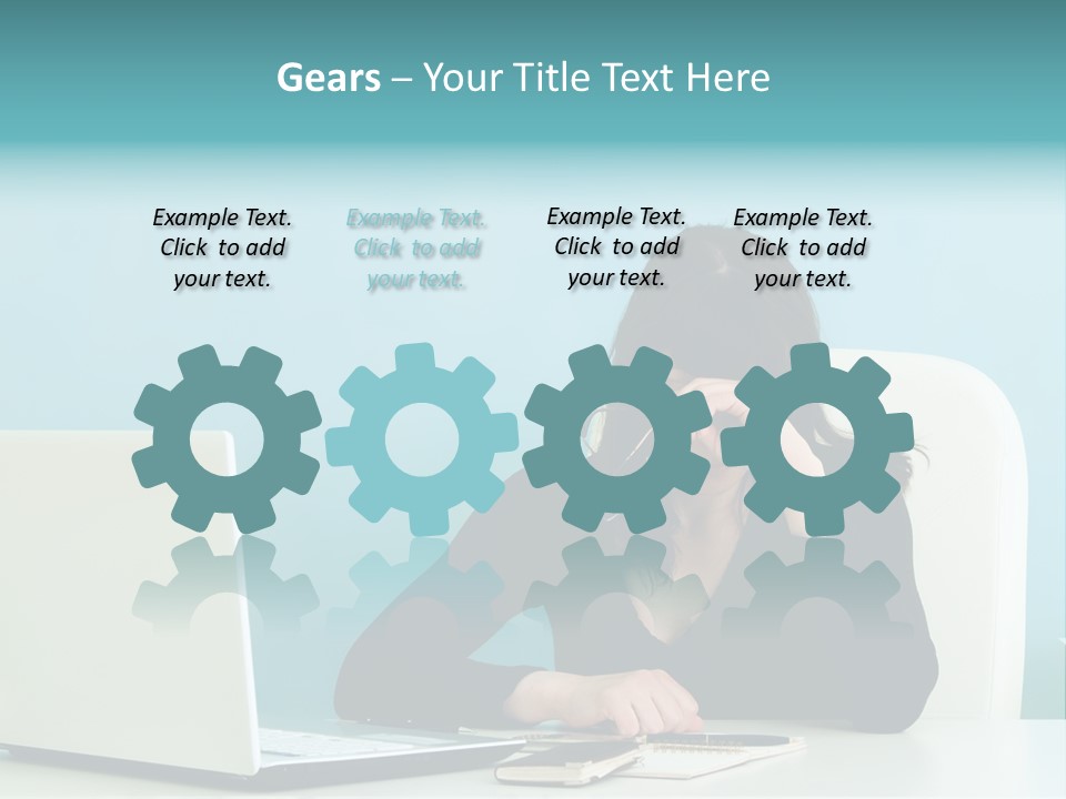 Computer Beautiful Office PowerPoint Template