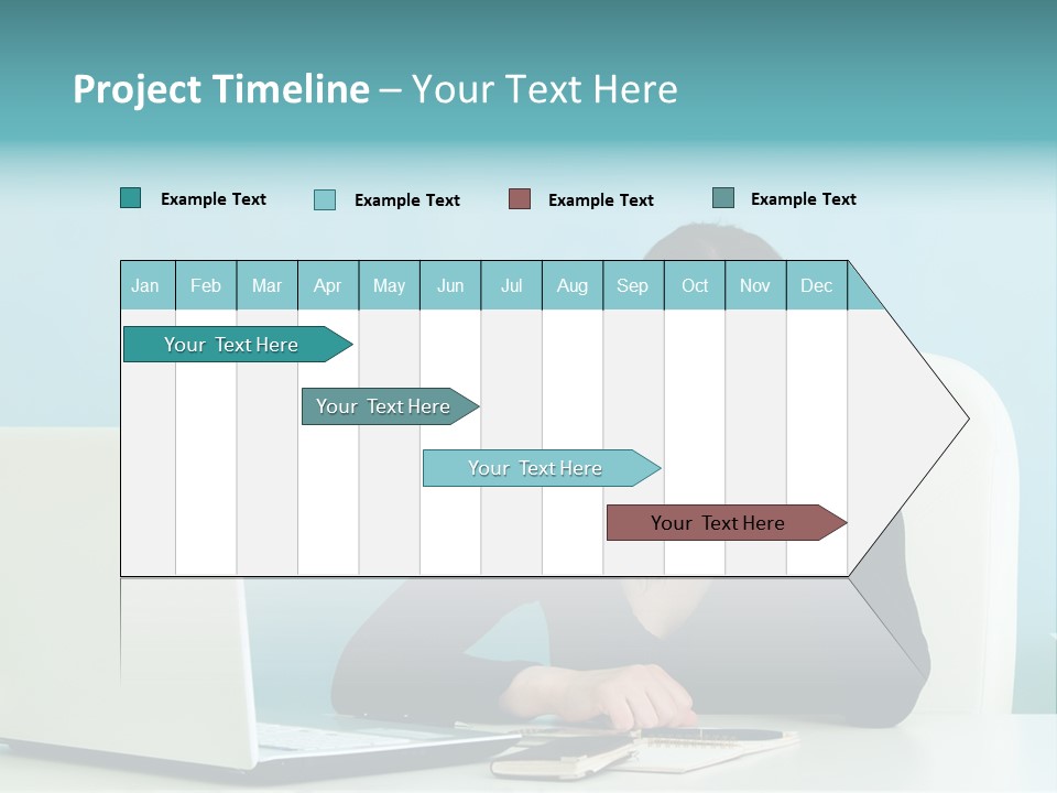 Computer Beautiful Office PowerPoint Template