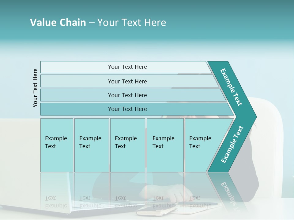 Computer Beautiful Office PowerPoint Template