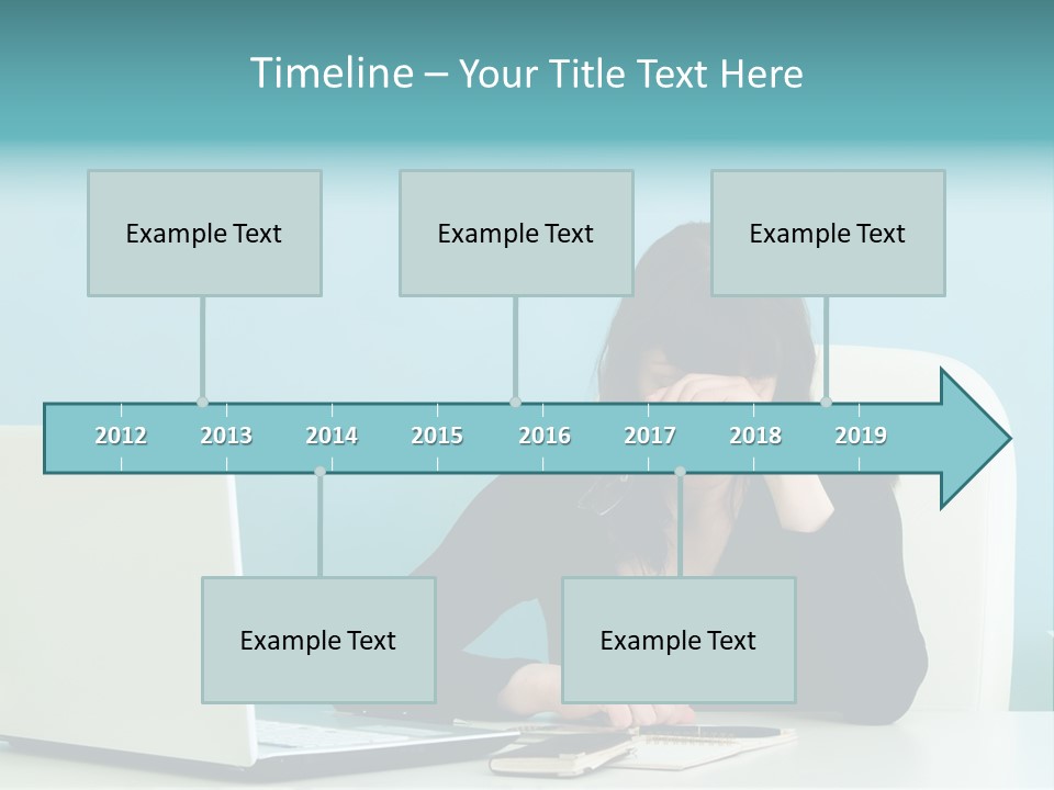 Computer Beautiful Office PowerPoint Template