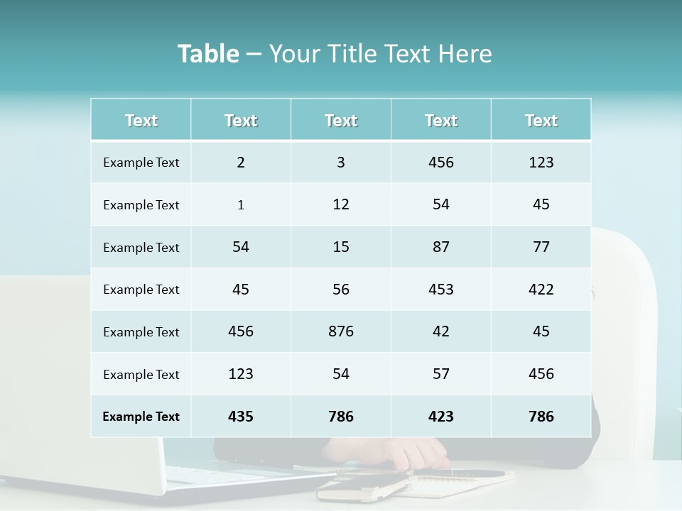 Computer Beautiful Office PowerPoint Template