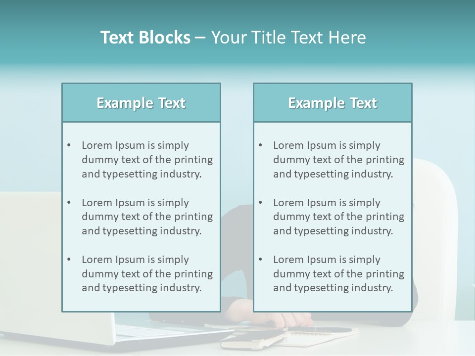 Computer Beautiful Office PowerPoint Template