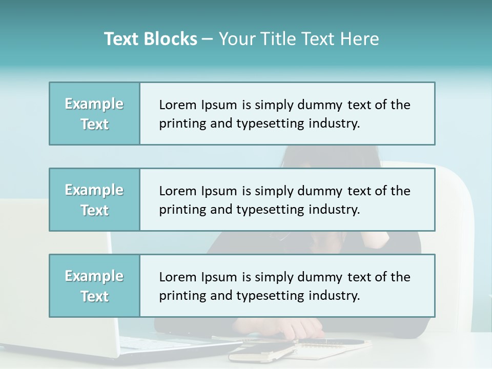 Computer Beautiful Office PowerPoint Template