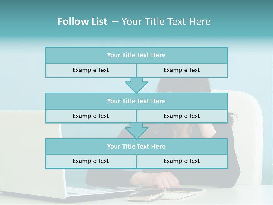Computer Beautiful Office PowerPoint Template