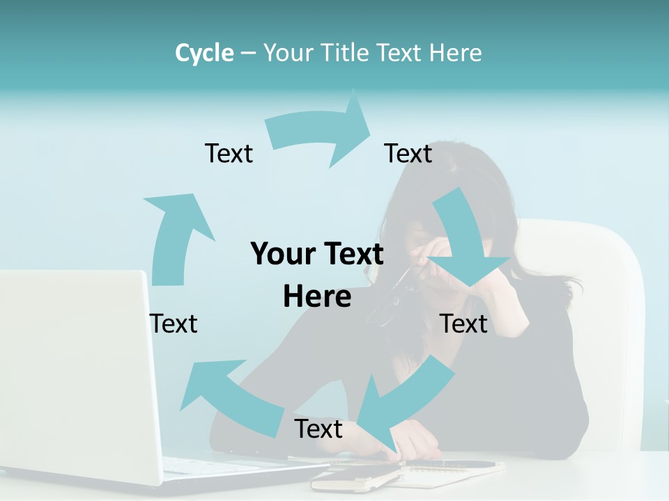 Computer Beautiful Office PowerPoint Template