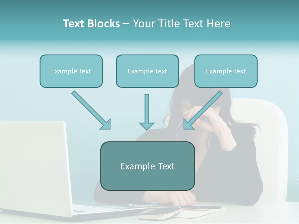 Computer Beautiful Office PowerPoint Template