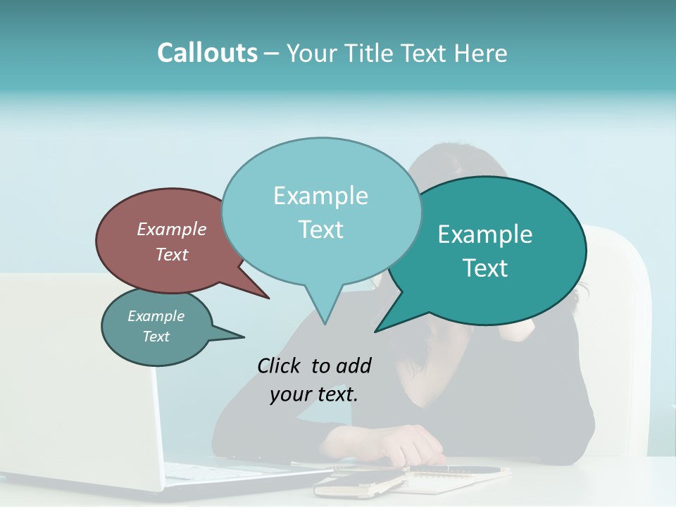 Computer Beautiful Office PowerPoint Template