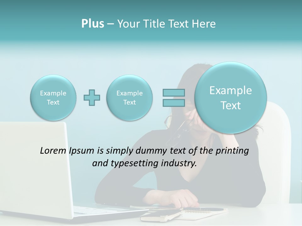 Computer Beautiful Office PowerPoint Template