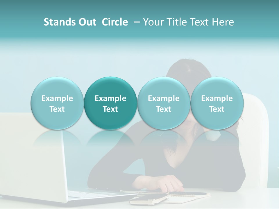 Computer Beautiful Office PowerPoint Template